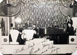 1920s Signed Postcard For The Cathay Tea Garden Orchestra In Philadelphia Tea Garden Orchestra Postcard