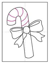How To Draw A Candy Cane Art Projects For Kids In 2021 Kids Art Projects Candy Cane Art Projects