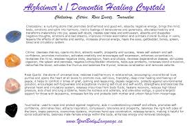 Alzheimer S Dementia Crystal Healing Set 10 Each Comes With 4 Stones Velvet Pouch And Cleansing Info Www Yourbodylanguage Crystals Healing Energy Crystals
