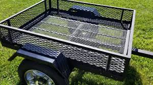 A small utility trailer is perfect for light or medium duty every day transportation of many items such as. Small Utility Trailer Cargo Box With Metal Mesh Street Legal Lights Youtube