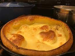 Yorkshire Pudding Made In A Cast Iron Pan Homemade Yorkshire Pudding Food Food Network Recipes