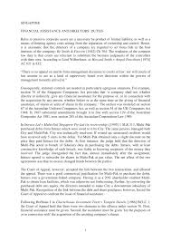 Ampol and bulkship together held 55% of miller ltd's shares. Pdf Singapore Financial Assistance And Directors Duties