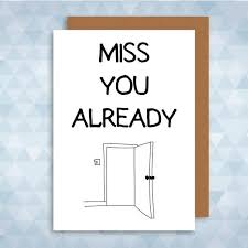 I Miss You Card New Job Greeting Card Leaving University Etsy I Miss You Card Miss You Cards Good Luck Cards