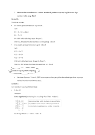 Gandaan sepunya terkecil mungkin maksudnya sama dengan kelipatan persekutuan terkecil ya 8=2^3 12=2².3 28=2².7. Matematik Tingkatan 1 Nota 1