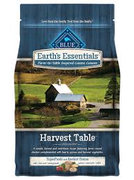Blue Earth S Essentials Harvest Table Dog Food Contains Farm Raised Chicken Quinoa Harvest Vegetabl Dog Food Recipes Dog Food Brands Healthy Dog Food Recipes