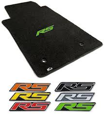 2010 2014 Camaro Rs Logo Floor Mat Set Choose Color 2014 Camaro Camaro Rs Camaro