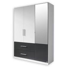 Schau Mal Was Ich Bei Roller Gefunden Habe Kleiderschrank Alpinweiss Grau 136 Cm Breit Schliessfacher Schrank Kleiderschrank