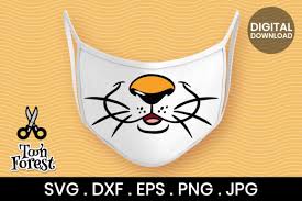 Download Tiger Nose Cut File For Face Mask Graphic By Toon Forest Creative Fabrica SVG Cut Files