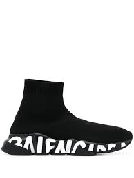 Balenciaga Socks Black And Yellow Balenciaga Speed Graffiti Sole Sneakers Farfetch In 2020 Fashion Socks Iconic Socks Womens Sneakers