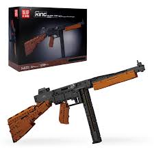 Amazon.com: Mould King 14022 Gun Building Block Toy, Assembly Gun Building  Block Toy for Kids Age 8+, 1208+ Pieces Submachine Building Blocks Toy ...