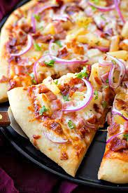 Hawaiian Bbq Pizza Life Made Simple Recipe Pizza Recipes Homemade Recipes Pizza Toppings
