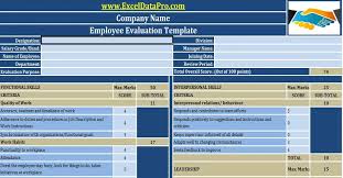 Smart & simple., engage your employees. Download Employee Performance Evaluation Excel Template Exceldatapro