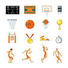 Download Basketball Orthogonal Icons Set For Free In 2020 Free Icon Set Icon Set Vector Free