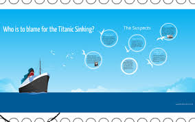 to blame for the sinking of the titanic