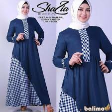 Baju gamis model ini sangat cocok digunakan untuk bepergian keluar bersama dengan keluarga ataupun sahabat. Desain Baju Gamis Modern Diary Hijaber