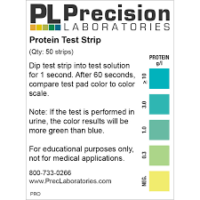 Excess protein in the urine often causes the urine to become foamy (although this symptom may also be caused by other conditions). Protein Test Strip Precision Laboratories Test Strips