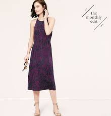 Floral Halter Midi Dress Loft Halter Midi Dress Petite White Dress Petite Dresses Casual