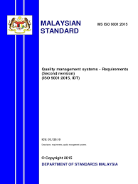 Office of knowledge for change and advancement (kca), international islamic university malaysia Ms Iso 9001 2015 P Pdf Standardization Iso 9000