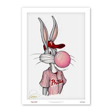 Lids Philadelphia Phillies 24'' x 36'' Bugs Bunny Limited Edition Print |  Green Tree Mall