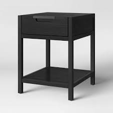 Porto Wood End Table With Drawer Black Project 62 In 2020 End Tables With Drawers Wood End Tables Black End Tables