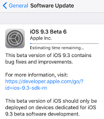 Apple Seeds Beta 6 Of Ios 9 3 And Watchos 2 2 Apple Ios Ios 10 Apple