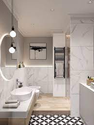 Elegant Scandinavian Style Home With Green Decor Arredamento Bagno Bagno Interno E Progettazione Bagno
