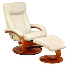 Flathead Lake Leather Manual Swivel Recliner With Ottoman Recliner With Ottoman Leather Recliner Leather Chair With Ottoman