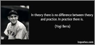 In Theory There Is No Difference Between Theory And Practice In Practice There Is Yogi Berra Yogi Berra Quotes Yogi Berra Celebrity Quotes Funny