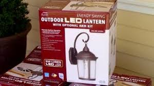 How To Install Outdoor Light Fixture Costco S Outdoor Led Porch Lantern Altair 917884 Youtube