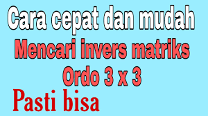 We did not find results for: Invers Matriks Ordo 3x3 Cara Cepat Youtube