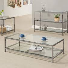 5 out of 5 stars. Coaster Furniture Glass Top Coffee Table Black Nickel Hayneedle