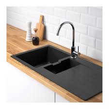 black kitchen sink, ikea kitchen sink