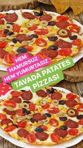 hem hamursuz hem yumurtasiz tavada patates pizzasi yemek tarifleri gida yemek