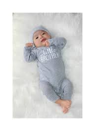 Little Brother Outfit For Newborn Boy Coming Home Baby Boy Outfit With Matching Hat Newborn Boy Ho Baby Girl Clothes Winter Baby Boy Fashion Baby Photoshoot