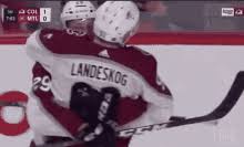 Tags sports sport hockey nhl ice hockey socks national hockey league 18 19 season all stars colorado avalanche mackinnon Landeskog Gifs Tenor