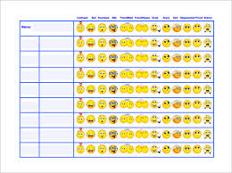 behavior chart template 12 free sample example format