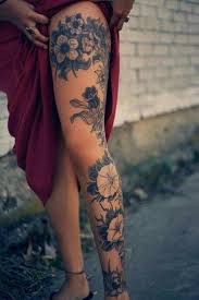 Covering The Entire Foot Flowers Tattoo Leg Tattoos Women Large Tattoos Trendy Tattoos
