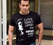 Pakistanis Are Having A Meltdown Over This Photo Of Salman Khan Allegedly Wearing A T Shirt Supporting Imran Khan Greatest khan t shirt great khans khan new vegas fandom geekdom nerdom video games bethesda. salman khan allegedly wearing a t shirt