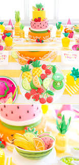 Birthday Party Ideas For 2 Year Old Boy In Summer Fruity Second Birthday Party Ideas Fun Birthday Party Summer Party Themes Fruit Party