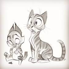 8 156 Likes 79 Comments Hedvig Vixiearts On Instagram You Can Never Sketch Too Many Cats Cartoon Drawings Illustration Character Design Animal Sketches