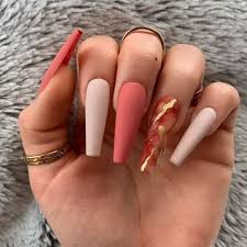 Coffin nails look awesome, especially with a long nails, but you don't have to have long nails to take part in this trend. Long Nail Designs 85 Damn Smart Ideas
