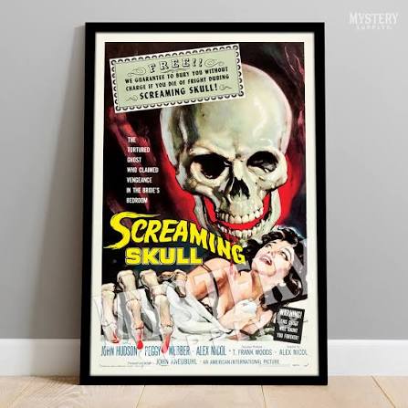 Screaming Skull 1958 Vintage Horror Ghost Monster Movie Poster – Mystery  Supply Co.