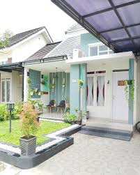 Cat warna rumah modern yang selanjutnya adalah warna beige. Gambar Teras Rumah Modern