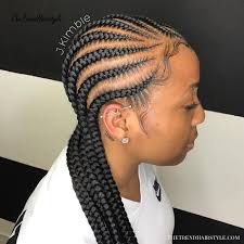 If you're looking for a protective style to keep your natural hair secured in a way that requires minimal styling, ghana braids offer up the perfect mix of trend and ease. 1 Feed In Braids With Cuff Beads 20 Super Hot Cornrow Braid Hairstyles The Trending Hairstyle