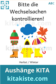 Man hat mir gesagt dass ich für die eltern einen aushang gestalten soll. Aushang Set Pdf Kita Wechselsachen Aktivitaten Im Kindergarten Elternbriefe Padagogik