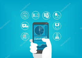 electronic healthcare e health concept with hand holding