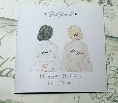 This article provides questions to help you find out just how much you and your friend know about each other. Handmade Birthday Card For Best Friend Sister Cousin Etc 25th 30th 35th 40th