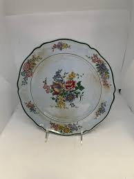 Old Abbey Ware Plate Made by Villroy and Boch in the Saar Basin