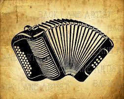 Vintage Hohner Accordion Musical Instrument By Backlaneartist Line Art Images