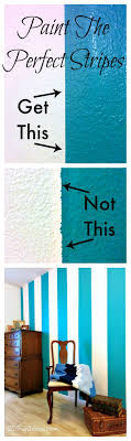 Then cover the horizontal seams. The Secret To Painting Perfectly Sharp Lines Stripes Home Diy Home Decor Home Projects